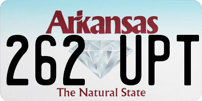 AR license plate 262UPT