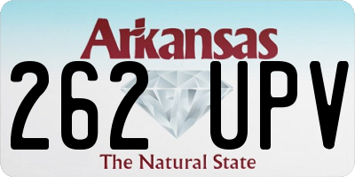 AR license plate 262UPV