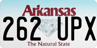 AR license plate 262UPX