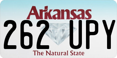 AR license plate 262UPY