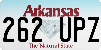 AR license plate 262UPZ