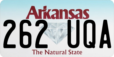 AR license plate 262UQA