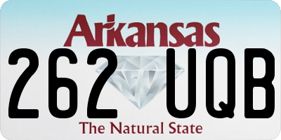 AR license plate 262UQB