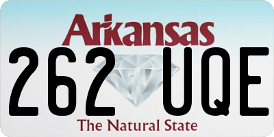 AR license plate 262UQE