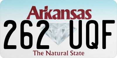 AR license plate 262UQF