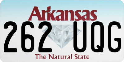 AR license plate 262UQG