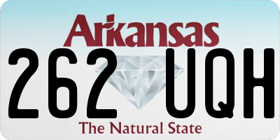 AR license plate 262UQH