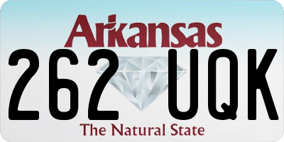AR license plate 262UQK