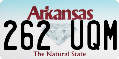 AR license plate 262UQM