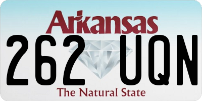 AR license plate 262UQN