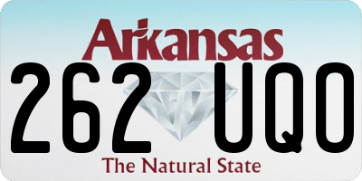 AR license plate 262UQO
