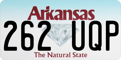 AR license plate 262UQP