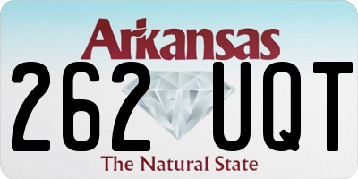 AR license plate 262UQT