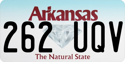 AR license plate 262UQV