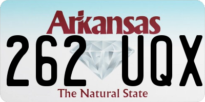AR license plate 262UQX