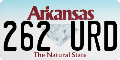 AR license plate 262URD