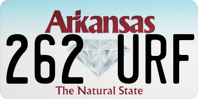 AR license plate 262URF
