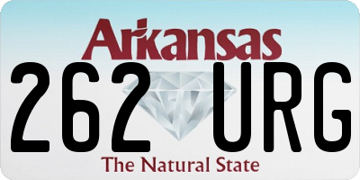 AR license plate 262URG
