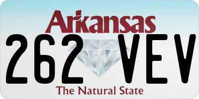 AR license plate 262VEV