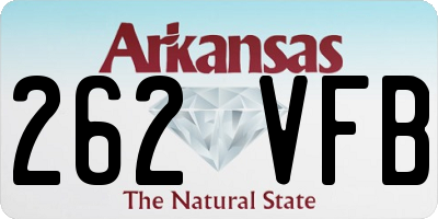 AR license plate 262VFB