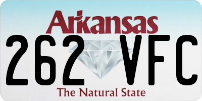 AR license plate 262VFC