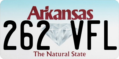 AR license plate 262VFL