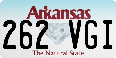 AR license plate 262VGI