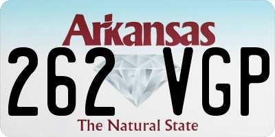 AR license plate 262VGP