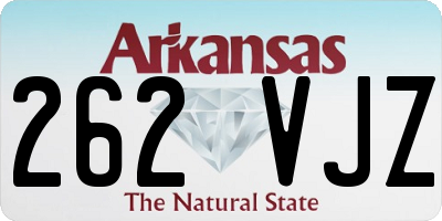 AR license plate 262VJZ