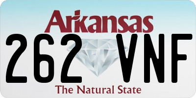 AR license plate 262VNF