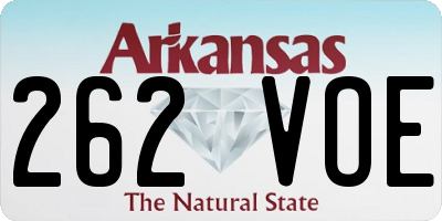 AR license plate 262VOE