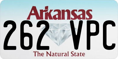 AR license plate 262VPC