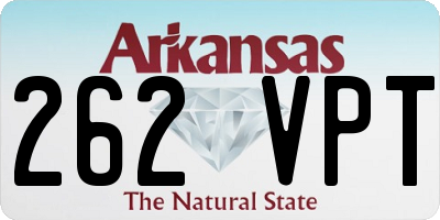 AR license plate 262VPT