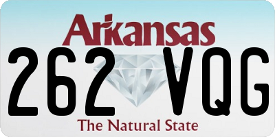 AR license plate 262VQG
