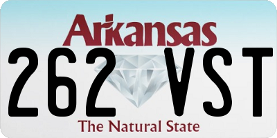 AR license plate 262VST