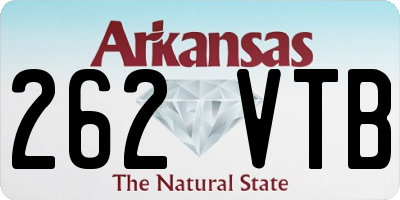 AR license plate 262VTB