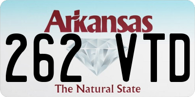 AR license plate 262VTD