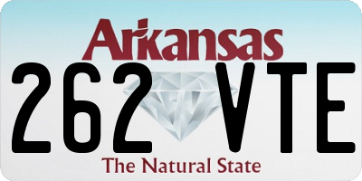 AR license plate 262VTE
