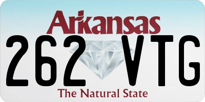 AR license plate 262VTG