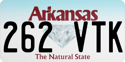 AR license plate 262VTK