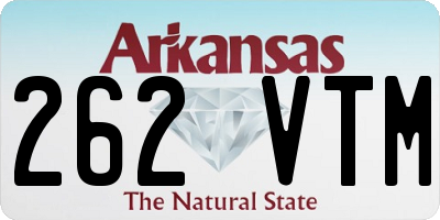 AR license plate 262VTM