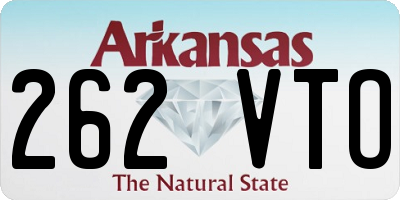 AR license plate 262VTO