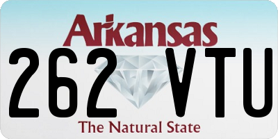 AR license plate 262VTU