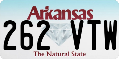 AR license plate 262VTW