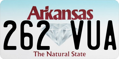 AR license plate 262VUA