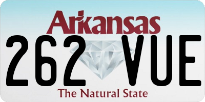 AR license plate 262VUE