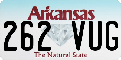 AR license plate 262VUG