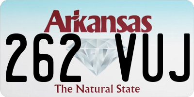 AR license plate 262VUJ