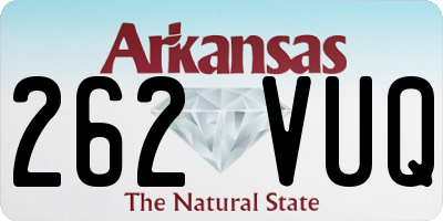 AR license plate 262VUQ