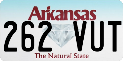 AR license plate 262VUT